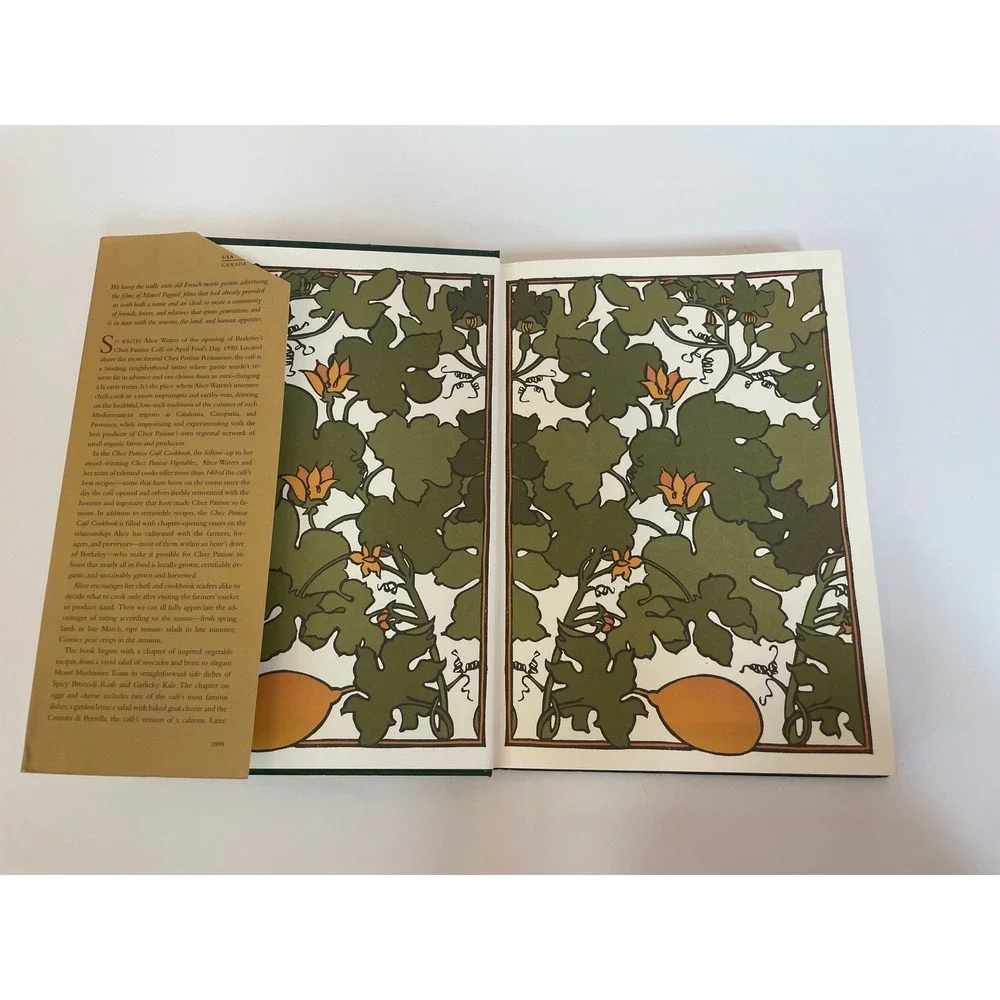 Chez Panisse Cafe Cookbook Alice Waters First Edition 1999 Hardcover Illustrated